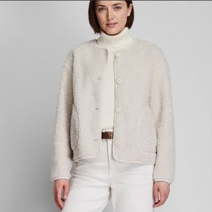 Uniqlo Cream Fleece Jacket
